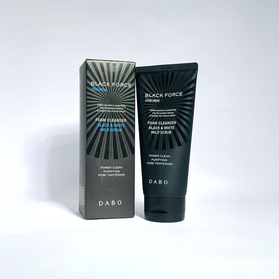 Dabo Black Force For Men Foam Cleanser 120ml Korean Face Wash