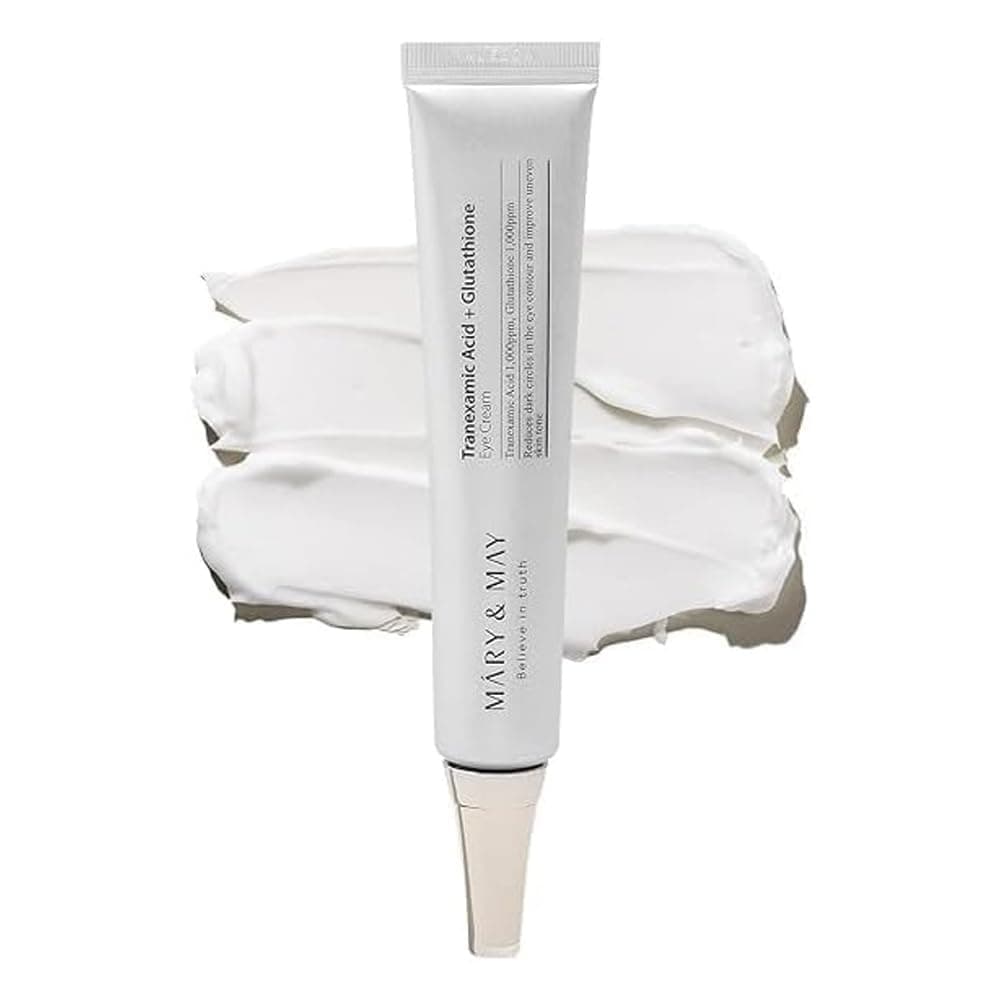 Mary & May Tranexamic Acid + Glutathione Eye Cream 12g for dark circles and under eye brightening