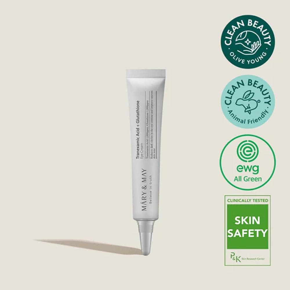 Tranexamic Acid and Glutathione eye cream for brightening dark circles