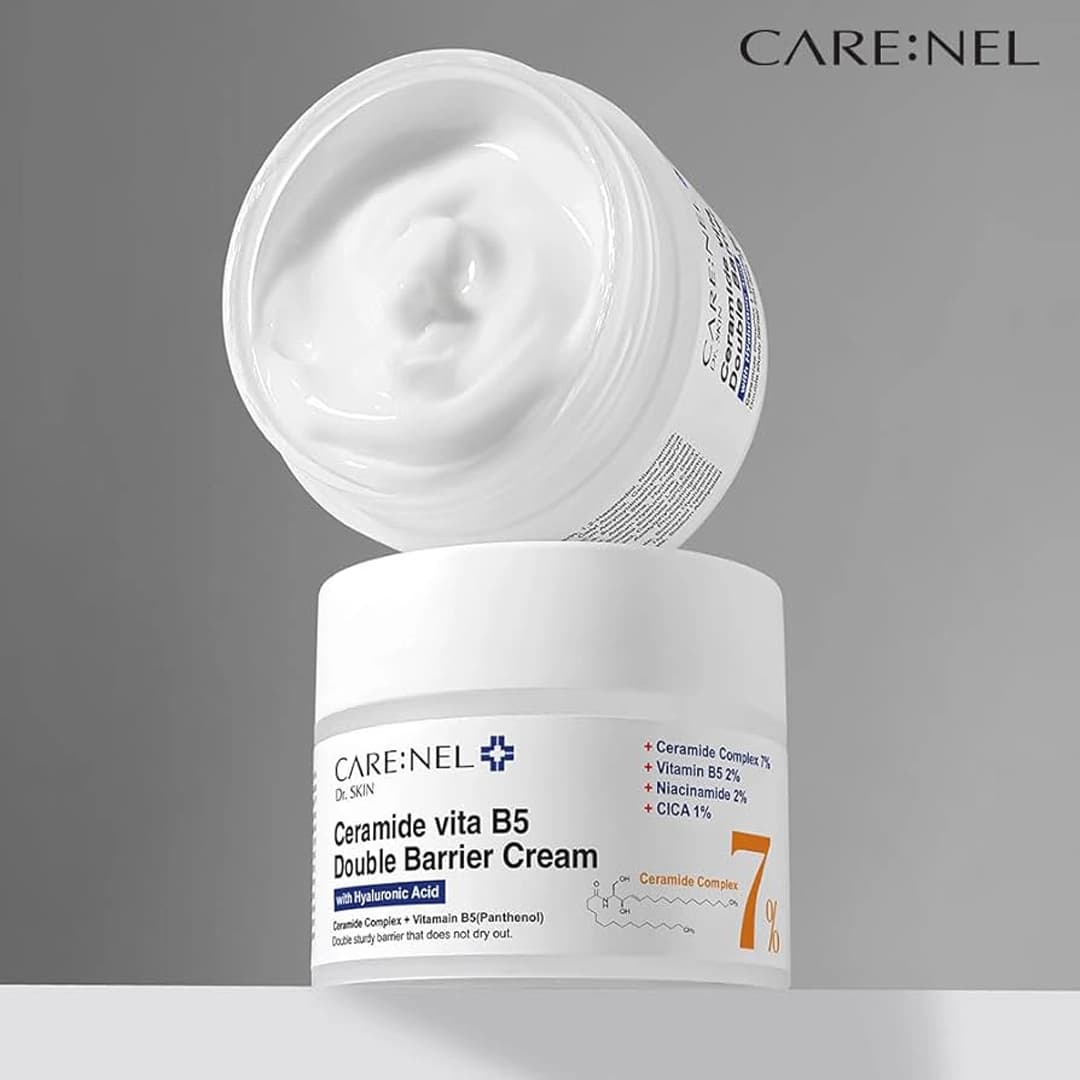 CARE:NEL Ceramide Vita B5 Cream lightweight creamy texture non-sticky absorption